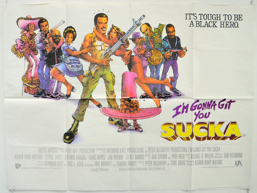 I'm Gonna Git You Sucka  Original British Quad Poster - Film Poster - Movie Poster 