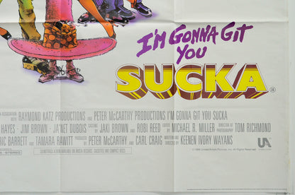 I’M GONNA GIT YOU SUCKA (Bottom Right) Cinema Quad Movie Poster 