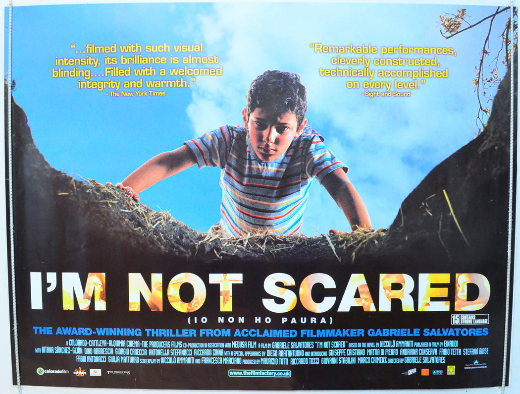 I'm Not Scared Original British Quad Poster - Film Poster - Movie Poster 