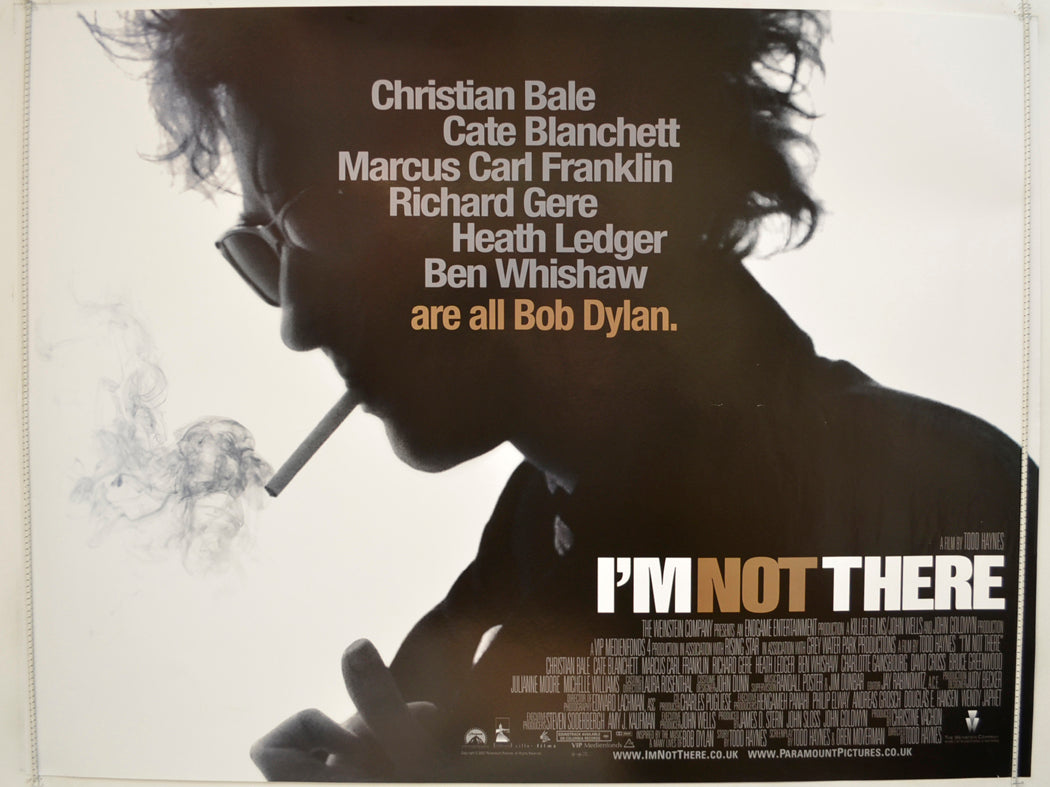 I'm Not There  Original Quad Poster - Film Poster - Movie Poster