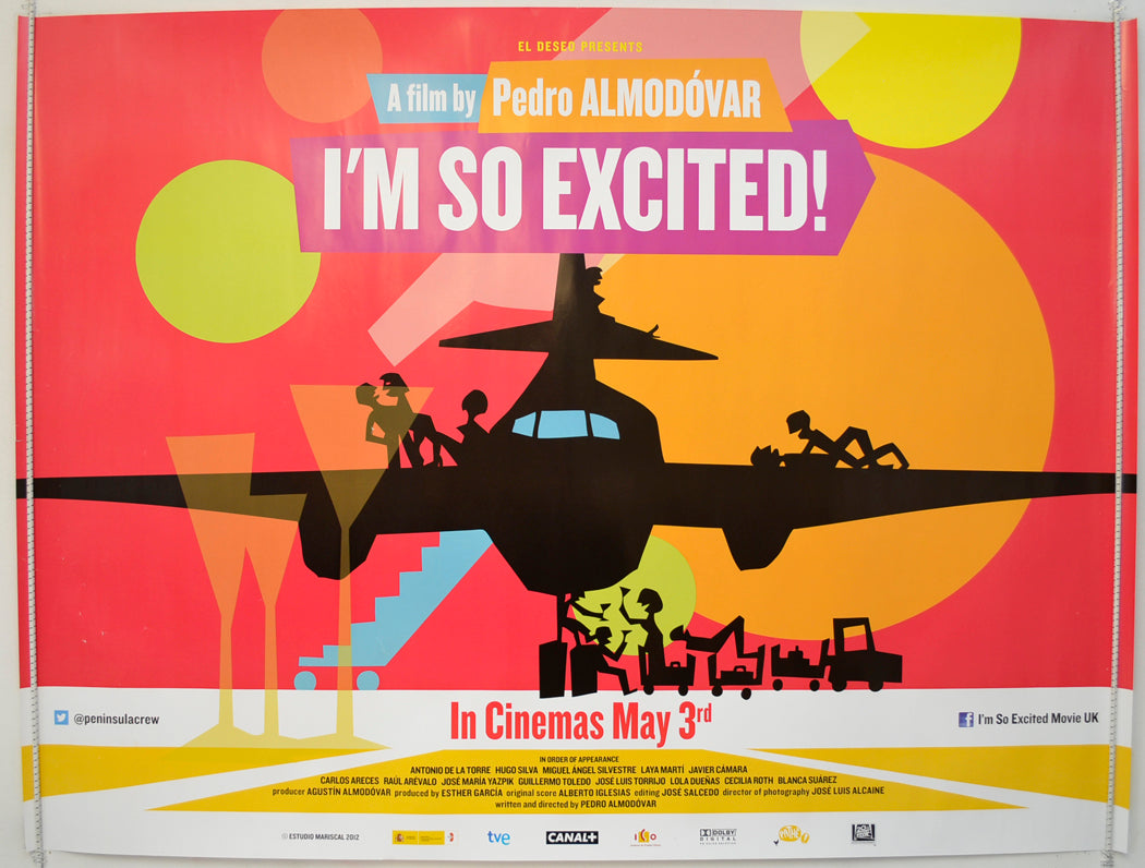 I'm So Excited  (a.k.a. Los Amantes Pasajeros)  Original Quad Poster - Film Poster - Movie Poster 