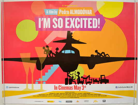 I'm So Excited  (a.k.a. Los Amantes Pasajeros)  Original Quad Poster - Film Poster - Movie Poster 