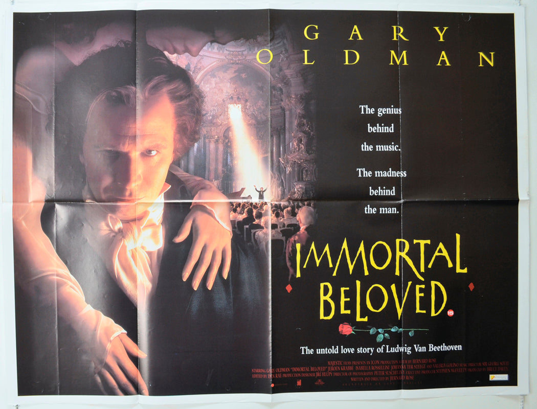 Immortal Beloved   Original Quad Poster - Film Poster - Movie Poster 