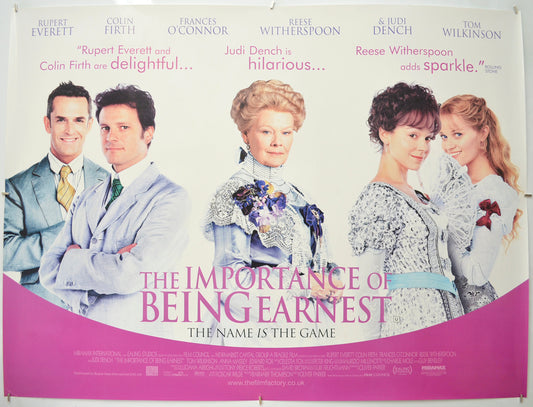 The Importance Of Being Earnest Original Quad Poster - Film Poster - Movie Poster  