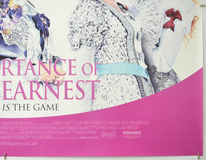 THE IMPORTANCE OF BEING EARNEST (Bottom Right) Cinema Quad Movie Poster 