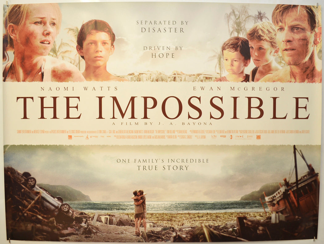 The Impossible Original Quad Poster - Film Poster - Movie Poster