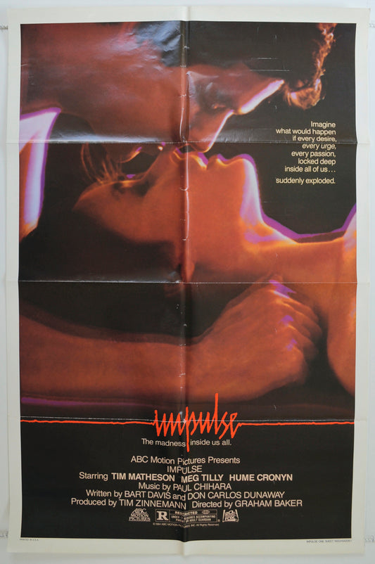 Impulse  Original One Sheet Poster - Film Poster - Movie Poster 