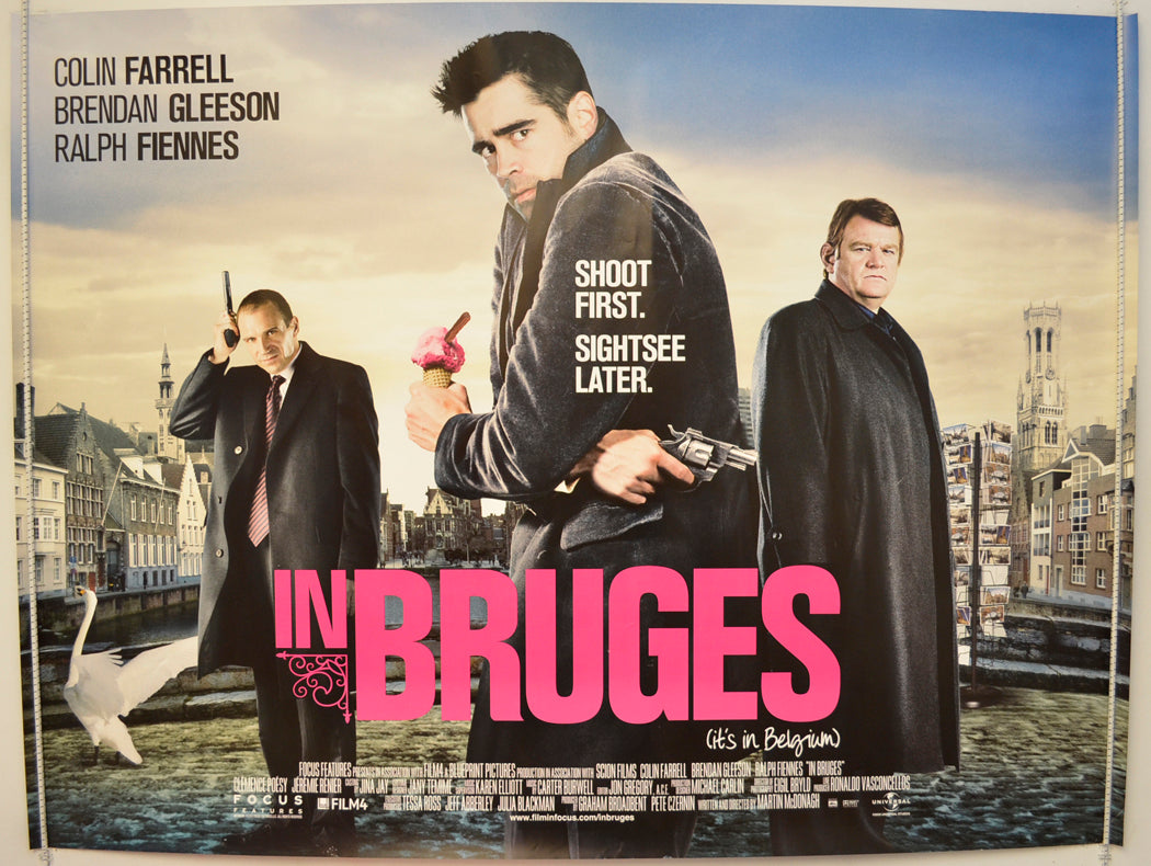 In Bruges  Original Quad Poster - Film Poster - Movie Poster 