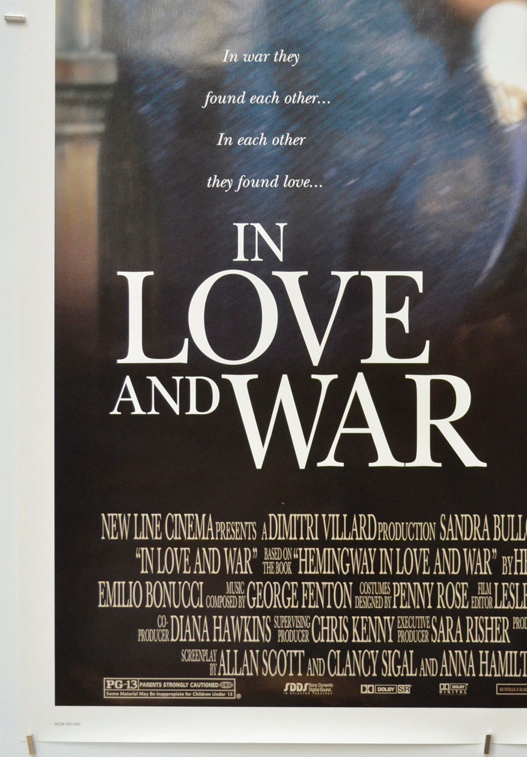 IN LOVE AND WAR (Bottom Left) Cinema One Sheet Movie Poster 