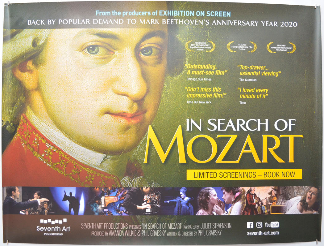 In Search of Mozart Original Quad Poster - Film Poster - Movie Poster