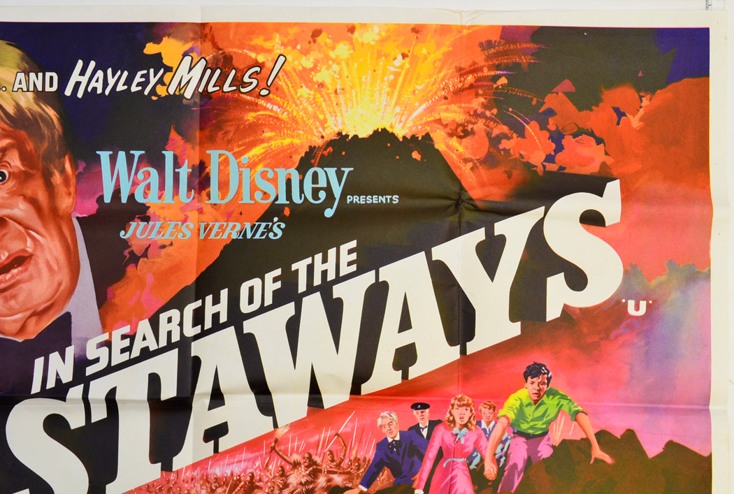 IN SEARCH OF THE CASTAWAYS (Top Right) Cinema Quad Movie Poster 