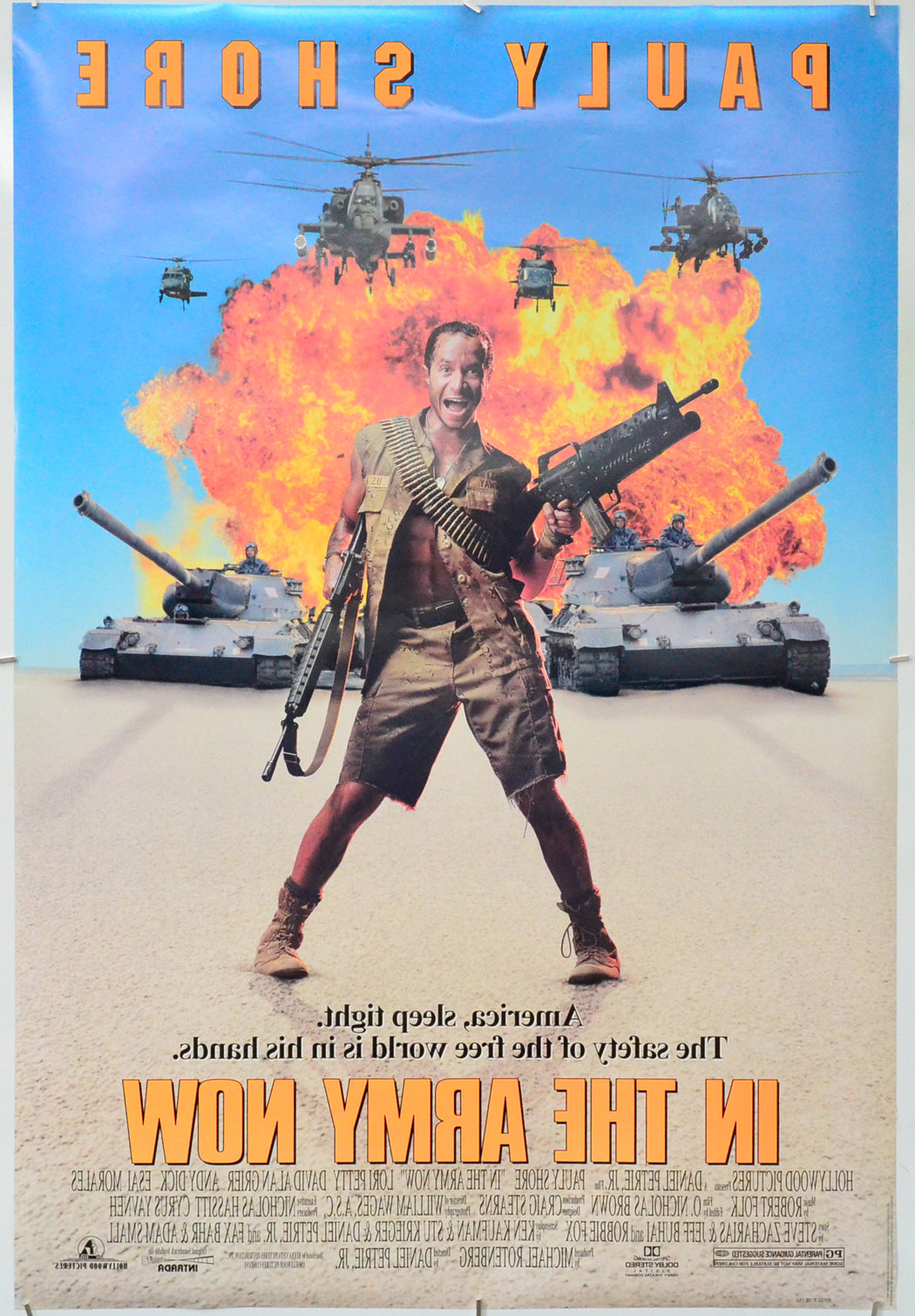 In The Army Now (Back) Cinema One Sheet Movie Poster 