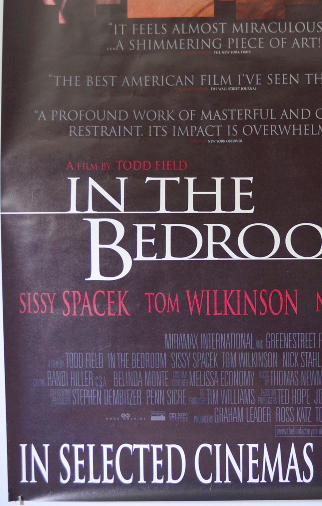 IN THE BEDROOM (Bottom Left) Cinema 4 Sheet Movie Poster 