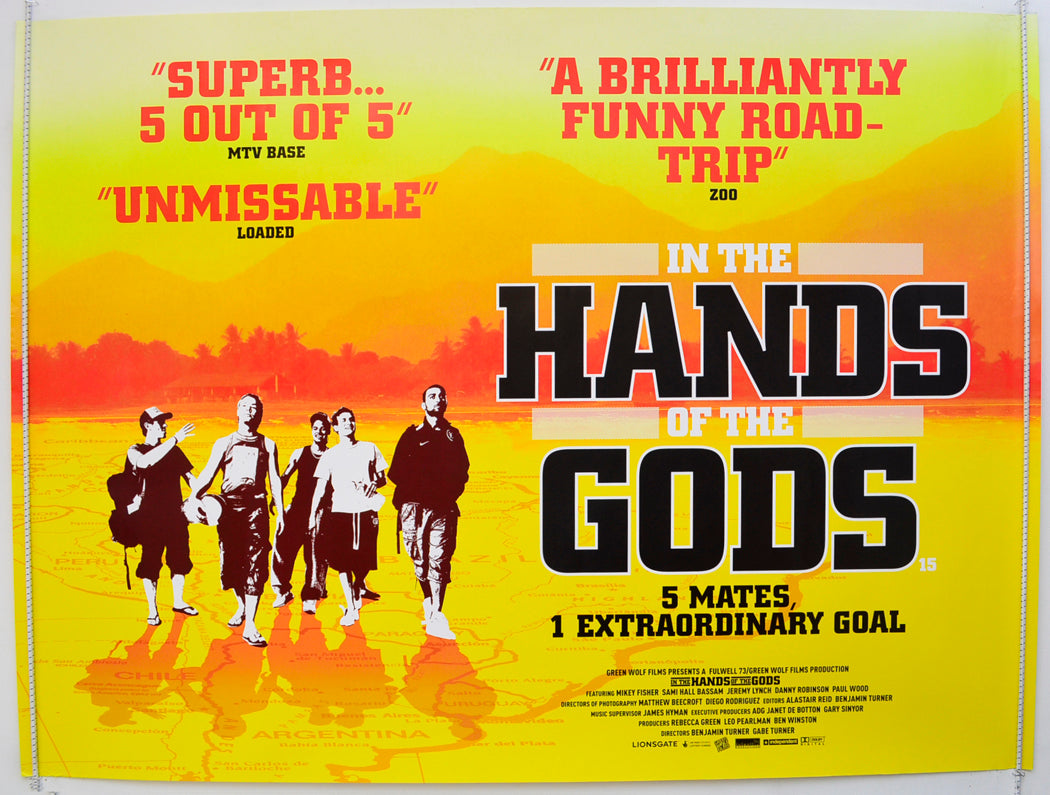 In The Hands Of The Gods Original Quad Poster - Film Poster - Movie Poster  