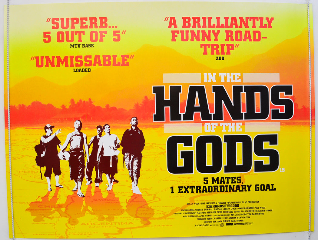 In The Hands Of The Gods Original Quad Poster - Film Poster - Movie Poster  