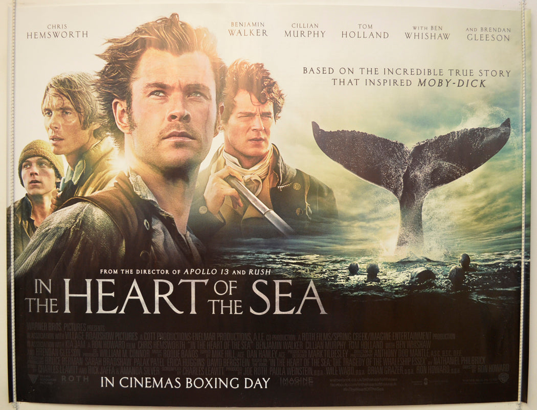 In The Heart Of The Sea  Original Quad Poster - Film Poster - Movie Poster 