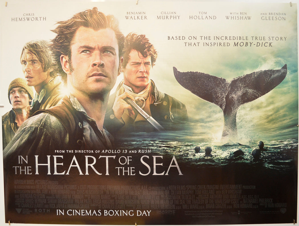 In The Heart Of The Sea  Original Quad Poster - Film Poster - Movie Poster