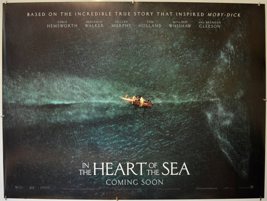 In The Heart Of The Sea  (Teaser / Advance Version)   Original Quad Poster - Film Poster - Movie Poster