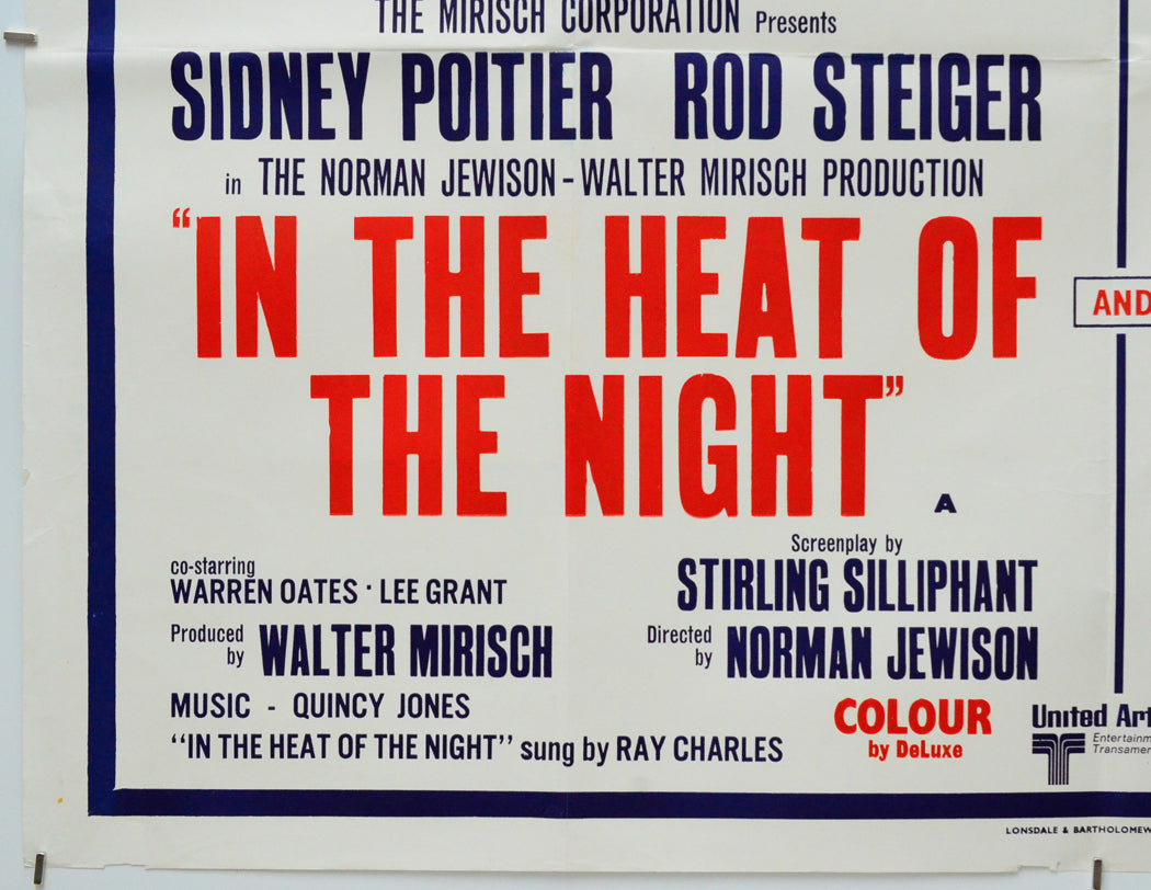 In The Heat Of The Night / A Man And A Woman (Bottom Left) Cinema Quad Movie Poster 
