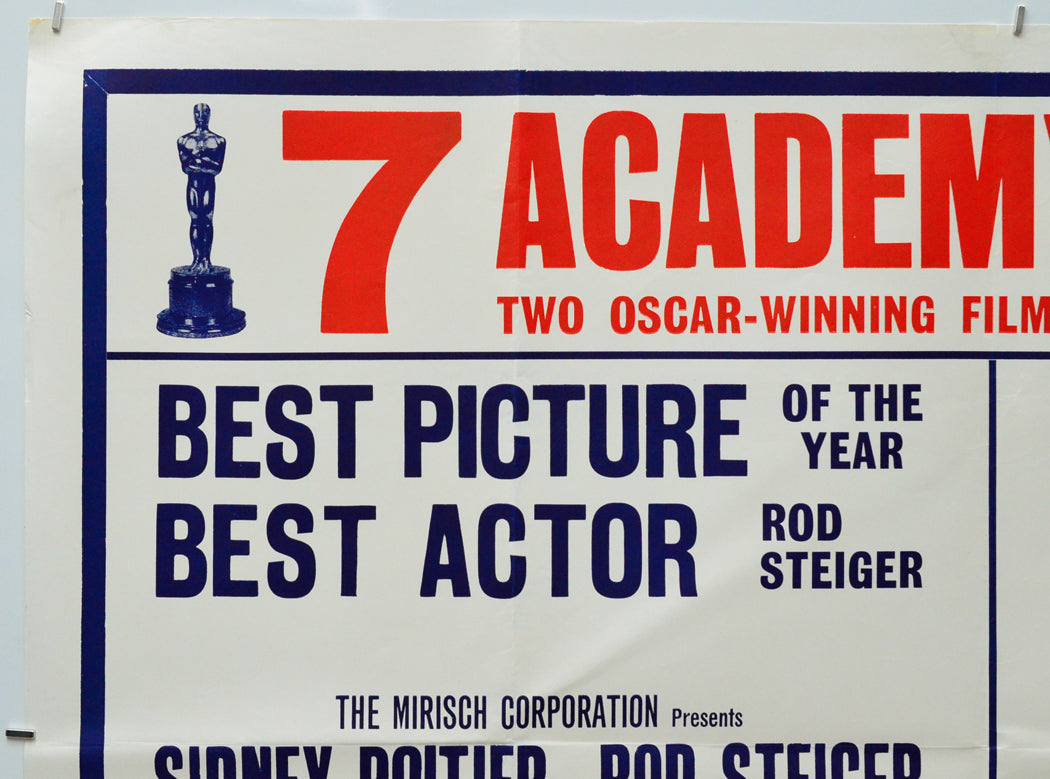 In The Heat Of The Night / A Man And A Woman (Top Left) Cinema Quad Movie Poster 