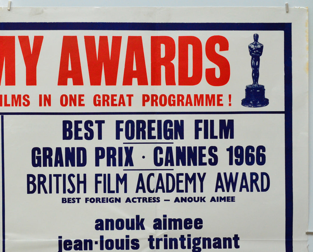 In The Heat Of The Night / A Man And A Woman (Top Right) Cinema Quad Movie Poster 