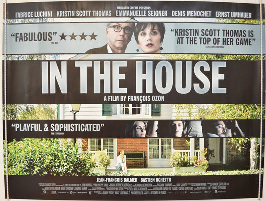 In The House  Original British Quad Poster - Film Poster - Movie Poster 