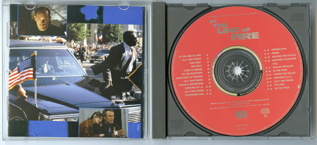 IN THE LINE OF FIRE Original CD Soundtrack (Inside) 