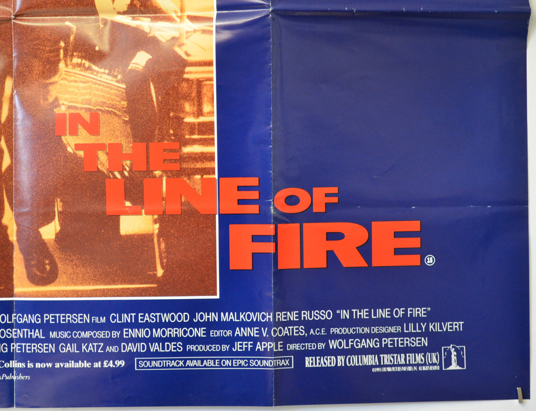 IN THE LINE OF FIRE (Bottom Right) Cinema Quad Movie Poster 