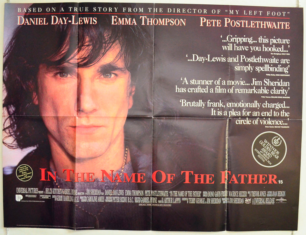 In The Name Of The Father Original British Quad Poster - Film Poster - Movie Poster 