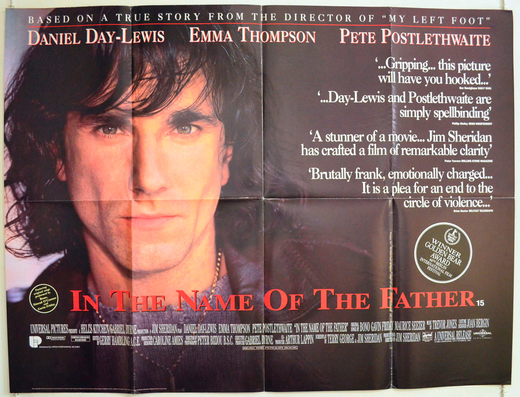 In The Name Of The Father Original British Quad Poster - Film Poster - Movie Poster 