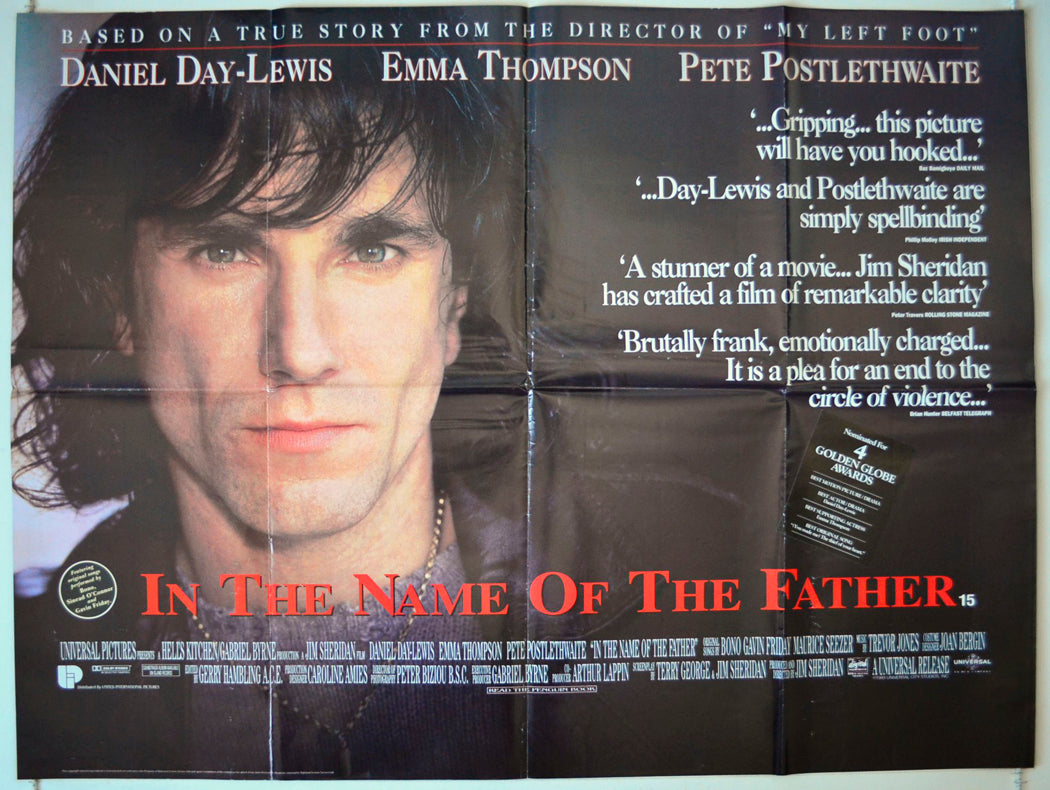 In The Name Of The Father Original British Quad Poster - Movie Poster