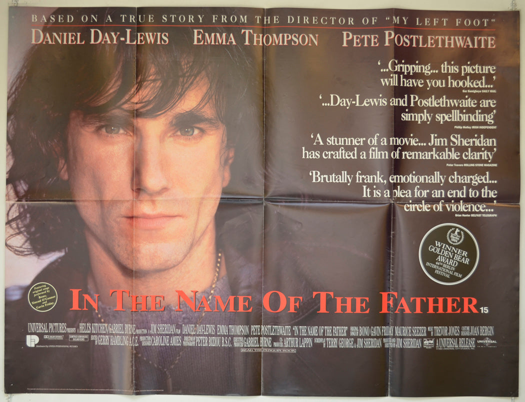 In The Name Of The Father Original Quad Poster - Film Poster - Movie Poster  