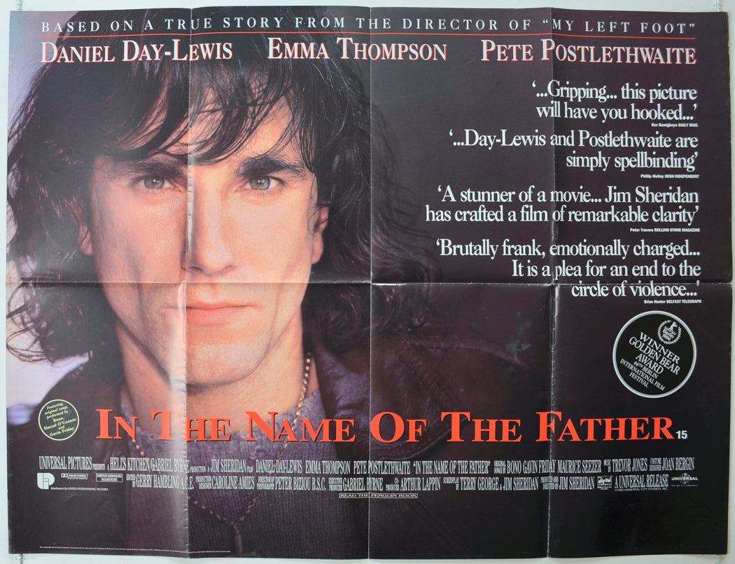 In The Name Of The Father   Original Quad Poster - Film Poster - Movie Poster 