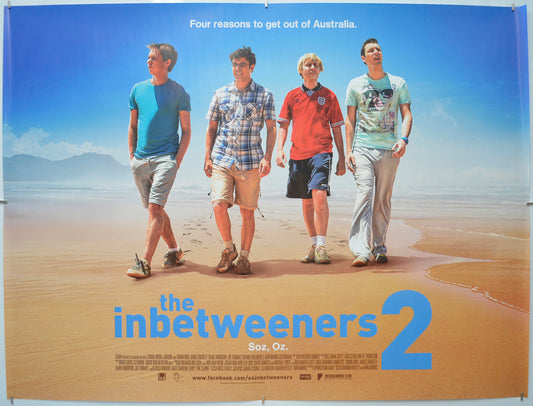 The Inbetweeners 2 Original Quad Poster - Film Poster - Movie Poster