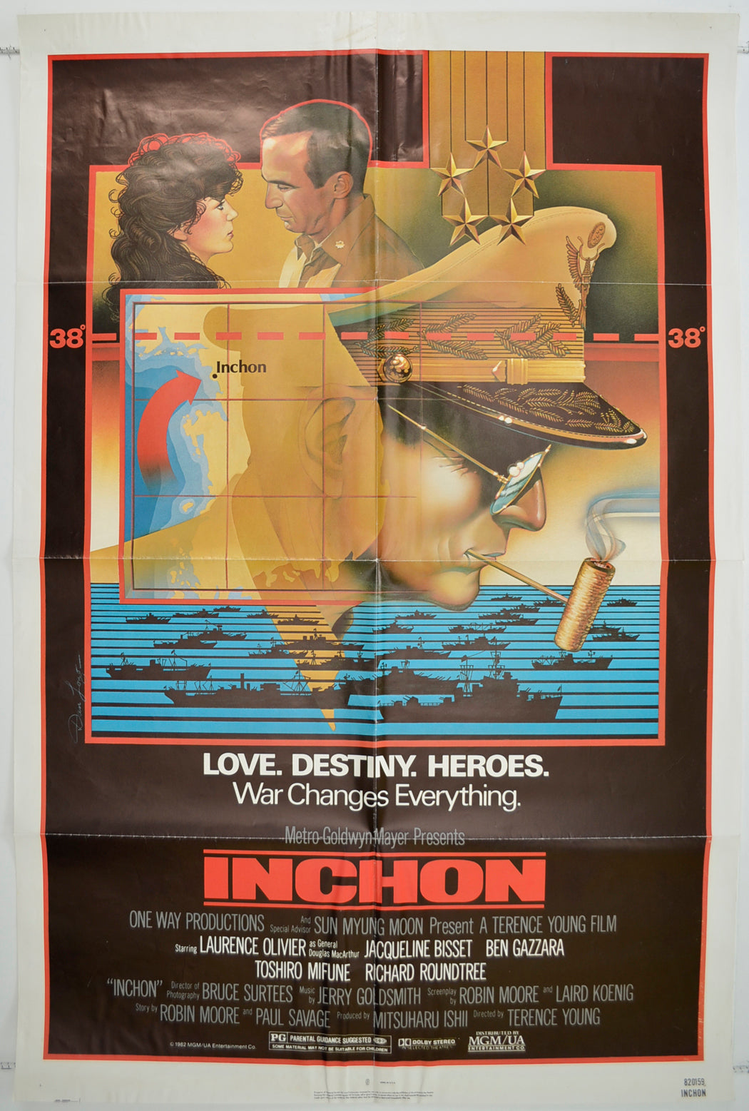 Inchon  Original One Sheet Poster - Film Poster - Movie Poster 