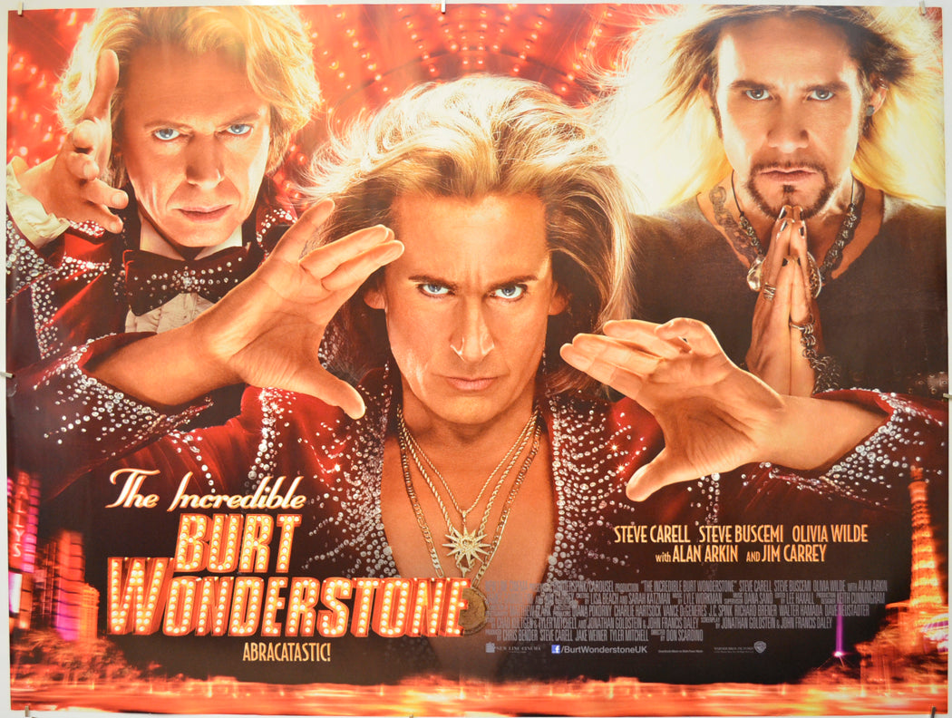 The Incredible Burt Wonderstone  Original Quad Poster - Film Poster - Movie Poster