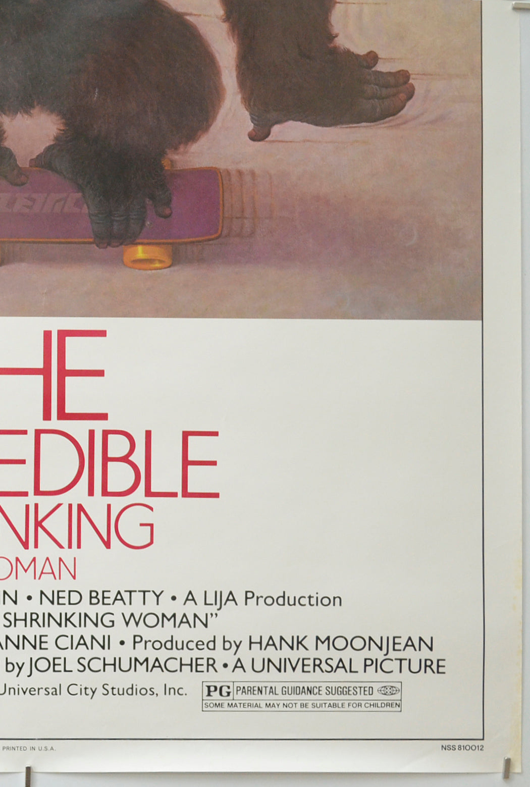 THE INCREDIBLE SHRINKING WOMAN (Bottom Right) Cinema One Sheet Movie Poster 