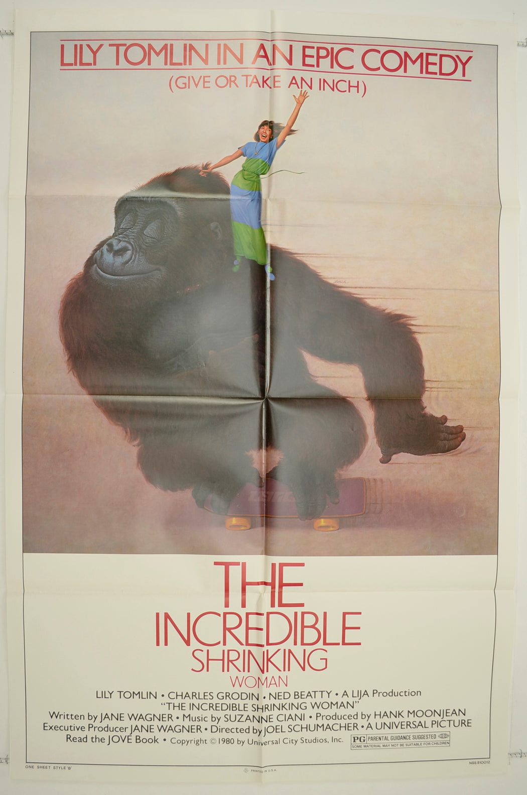 The Incredible Shrinking Woman  Original One Sheet Poster - Film Poster - Movie Poster 