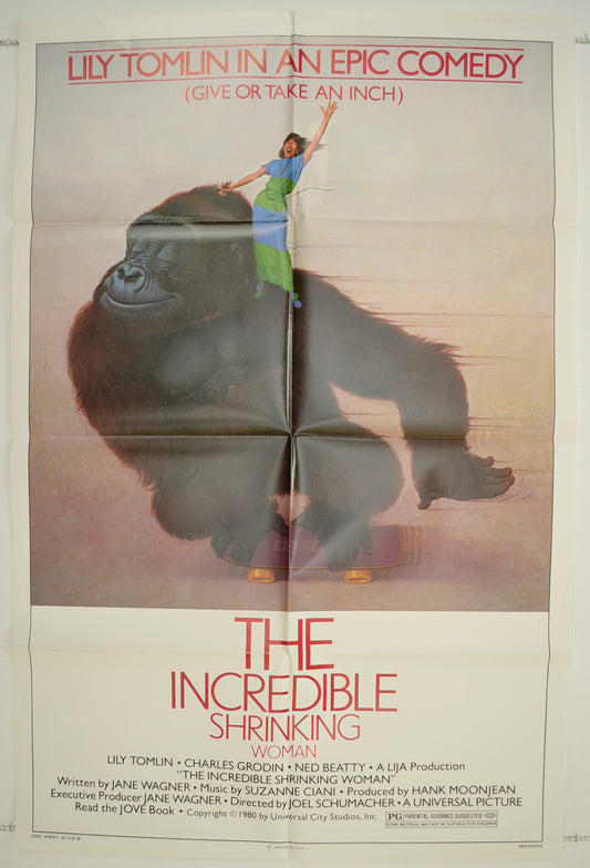 The Incredible Shrinking Woman  Original One Sheet Poster - Film Poster - Movie Poster 