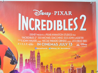 THE INCREDIBLES 2 (Top Right) Cinema Quad Movie Poster 