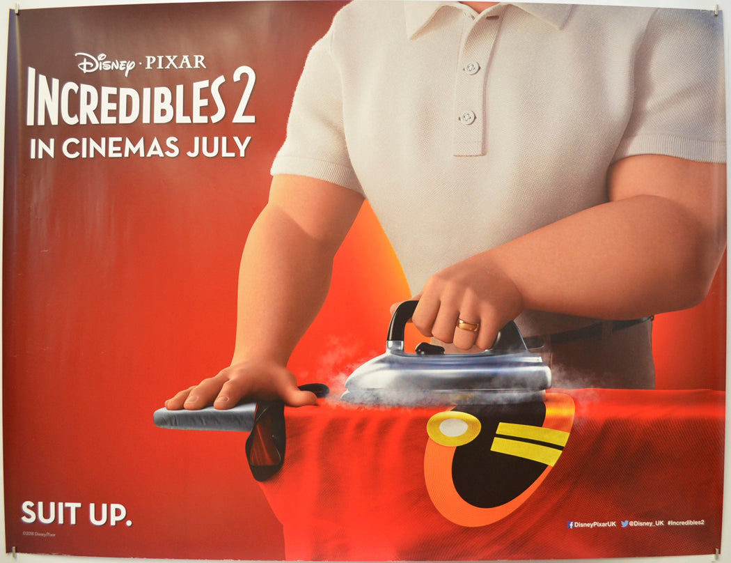 The Incredibles 2 (Teaser / Advance Version)  Original Quad Poster - Film Poster - Movie Poster