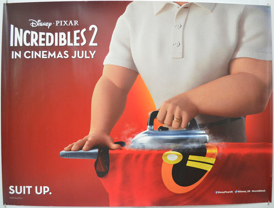 The Incredibles 2 (Teaser / Advance Version) Original Quad Poster - Film Poster - Movie Poster