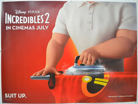 The Incredibles 2 - Original Quad Poster - Film Poster - Movie Poster