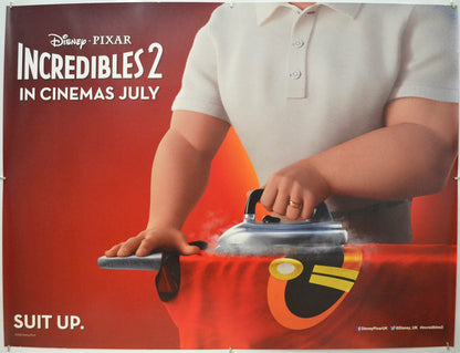 The Incredibles 2 - Original Quad Poster - Film Poster - Movie Poster