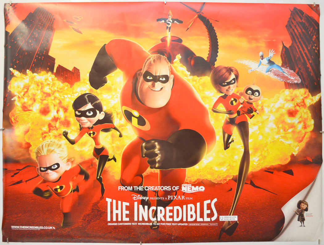 The Incredibles Original Quad Poster - Film Poster - Movie Poster