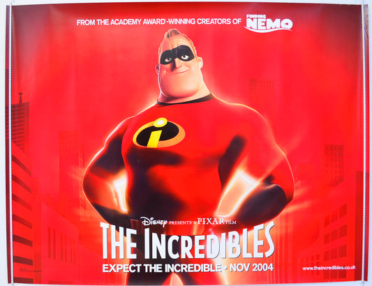 The Incredibles  Original British Quad Poster - Film Poster - Movie Poster 