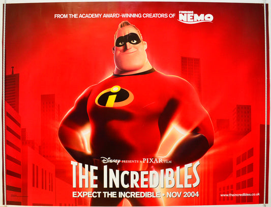 The Incredibles  Original British Quad Poster - Film Poster - Movie Poster 