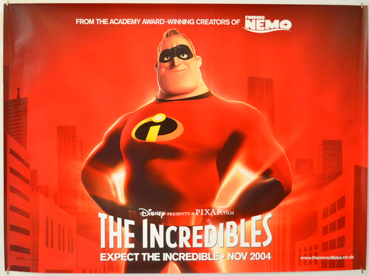 The Incredibles  (Teaser / Advance Version) Original Quad Poster - Film Poster - Movie Poster  