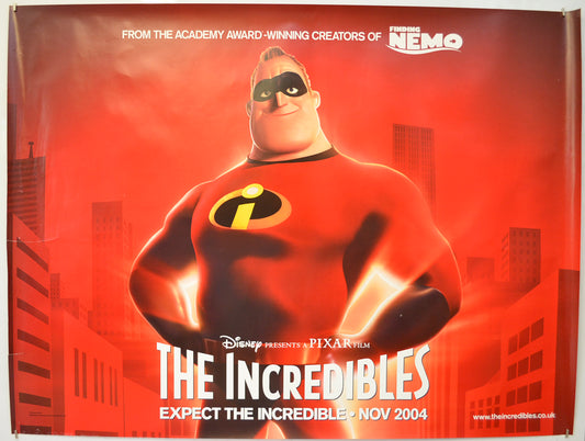 The Incredibles  (Teaser / Advance Version) Original Quad Poster - Film Poster - Movie Poster  