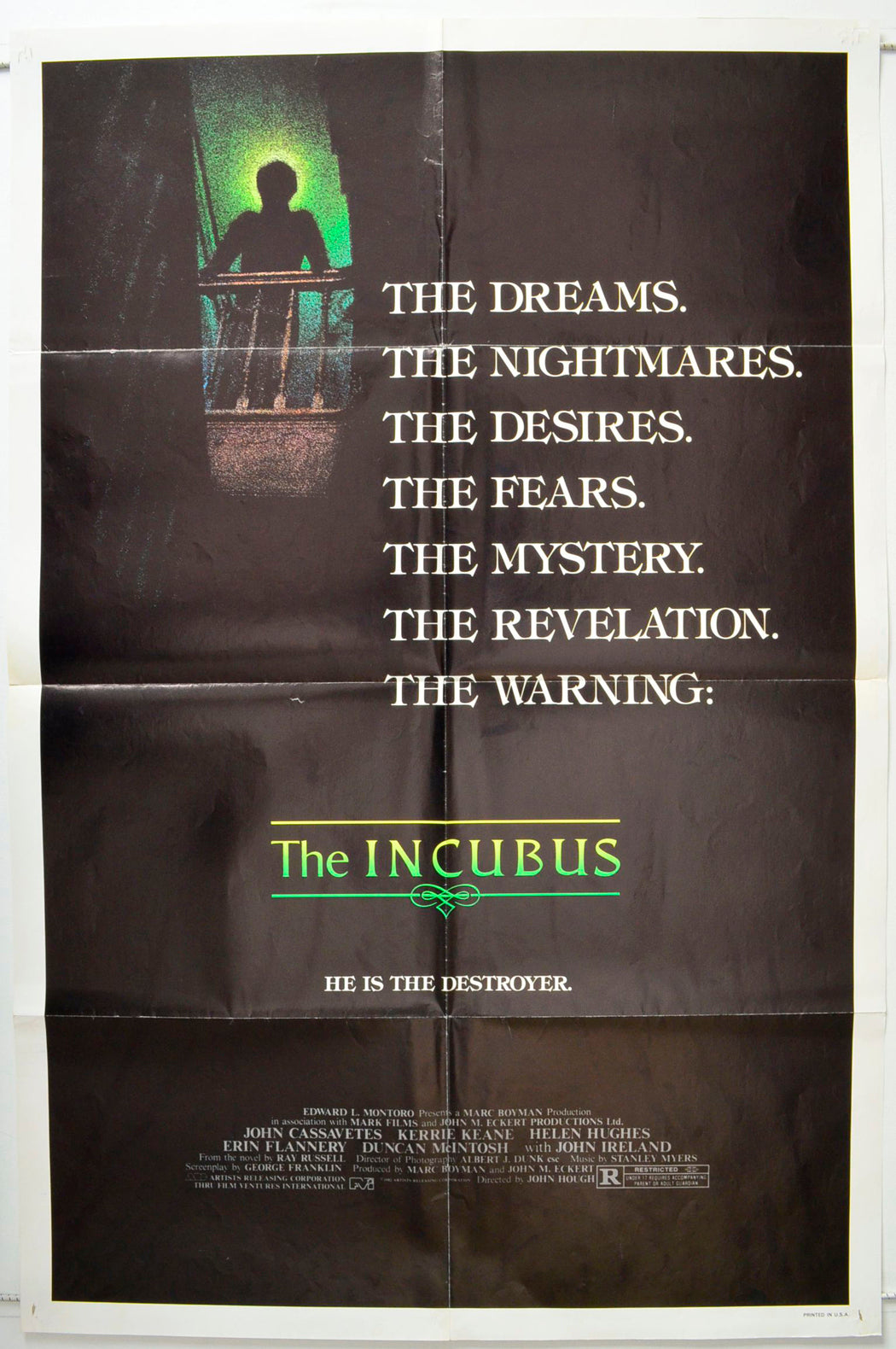 The Incubus Original One Sheet Poster - Movie Poster